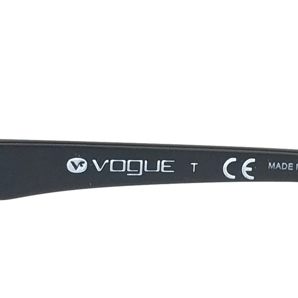 Vogue Eyeglasses Frames VO 3940 352-S Black Silver Square Full Rim 52-16-140